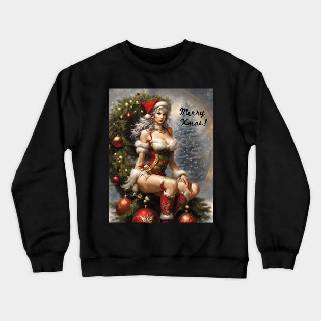 Sexy Christmas Crewneck Sweatshirt by FineArtworld7